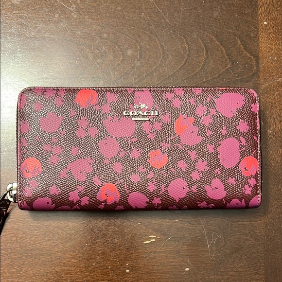 Coach Floral Print Accordion Wallet - Picture 1 of 5